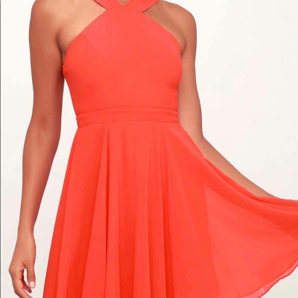 CORAL MINI DRESS